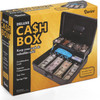 Darice Cash Box - Extra Large Money Safe for Cash- Foldable Money Box Organizer - Lock for Safety - Extra Compartment - Handle (9.5"x 11.75"x 3.5")