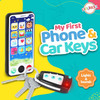 Toy Phone for Kids - Toy Cell Phone with Car Keys - Real Looking Pretend Play Toddler Phone and Remote Car Key - Lights and Sound Effects - Batteries Included- 3+