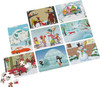 24 Jigsaw Puzzle Bundle, Holiday Winter Snow Illustration Landscape, 1000, 500, 300, 100, 48, 24 Pieces, for Kids and Adults Ages 8 and up