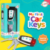 Playkidiz Toy Car Keys - Real Looking Play Toddler Remote Car Key - Interactive Kids Baby Keys with Lights and Sound Effetcs - Pretend Toy Keys for Boys Girls Age 3+