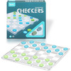 Darice Transparant Checkers Board Game for Kids - Fun Checker Board Travel Games for Boys Girls Adults - Acrylic Board with Acrylic Checkers - Age 6+