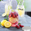 Darice 16 oz Plastic Mason Jars with Airtight Screw on Lid - Refillable Clear Plastic Jars Containers for Kitchen and Household Storage, BPA-Free Jars with Lids, Pack of 6