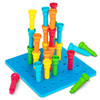 Play Build Peg Board Toy for Kids, 25 Colorful Pegs with Foam Board, Stacking Pegboard Set, Toddler Learning Toys for Ages 3+, Montessori, Educational, Therapy Toy for Boys & Girls Play Build Peg Board Toy for Kids, 25 Colorful Pegs with Foam Board, Stacking Pegboard Set, Toddler Learning Toys for Ages 3+, Montessori, Educational, Therapy Toy for Boys & Girls