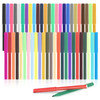 Darice 50-Pack Felt Tip Marker Pens - Assorted Colors for Coloring, Drawing, and Journaling