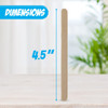 Darice 1000 Pcs Popsicle Stick, 4.5" Natural Wood Craft Sticks Supplies, Ice-Cream Stick Pop, Ages 3+