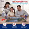 Darice Puzzle Glue 2 Pack - Dries Clear & Fast, No Streaks, Non-Toxic 4.2oz