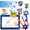 Paw Patrol Magnetic Dry Erase White Board: Mini Magnetic Dry Erase Board for Kids, Educational with 4 Dry Erase Markers, 5 Magnets, and a 9.5" x 12.75" Magnetic Drawing Board, for Boys and Girls Ages 3+