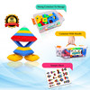 Play Build Slyder Set: 60 Pieces 3D Pyramid Building Blocks, Geometric Stacking Toys for Kids Ages 4+ - Creative Early Childhood STEM Educational Toys for Preschool Boys and Girls