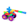 PlayBuild Tubular Spout Construction Building Blocks, Constructor Toy, Tubo Fun Educational Building Construction Toys with Wheels and Easy Storage Plastic Container.