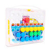 Playkidz Color Pop Jr. Peg Button Art, Color Matching Mosaic Pegboard, Sensory Educational Toys for Boys & Girls