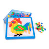 Playkidz: Pegture Set with 505 Larger Pieces + 12 Design Cards. Mosaic Puzzle Toy Set, Creative Skills Development, Educational Learning Toys for Kid. Great Gift for Boys & Girls.