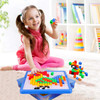 Playkidz: Pegture Set with 505 Larger Pieces + 12 Design Cards. Mosaic Puzzle Toy Set, Creative Skills Development, Educational Learning Toys for Kid. Great Gift for Boys & Girls.