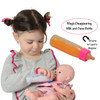 The New York Doll Collection Baby Doll Accessories, Doll Magic Bottles & Doll Feeding Set in A Bag, Multicolor