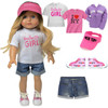 Kay - 18 Inch Doll Tourist Doll Clothing Accessory Set - Summer Clothing