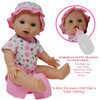 Drink and Wet Potty Training Baby Doll posable Dolls with Pacifier, Bottle, and Diapers - Helps Toilet Training for Kids