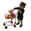 Toy Shopping Cart for Kids and Toddler - Includes Food - Folds for Easy Storage Metal Frame