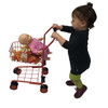 Toy Shopping Cart for Kids and Toddler - Includes Food - Folds for Easy Storage Metal Frame