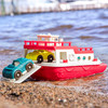 Wonder Wheels by Battat – Ferry Boat – Floating Bath Toy Boat with Cars For Toddlers Age 1 & Up (3 Pc).