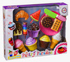 Playkidz Pretend Pastry Food, Pretend Play Set Toy Food, Educational Fun Little Pastries for Childrens Play Kitchen, Assortment of Fake Cookies, Cupcakes, Ice Cream etc.