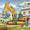 Ravensburger 09226, Large Construction Vehicles 3 x 49 Piece Puzzles in a Box, 3 x 49 Piece Puzzles for Kids, Every Piece is Unique, Pieces Fit Together Perfectly