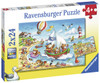 Ravensburger 07829, Vacation at Sea 2 x 24 Piece Puzzles in a Box, 2 x 24 Piece Puzzles for Kids, Every Piece is Unique, Pieces Fit Together Perfectly