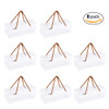 Clear Plastic Candy Boxes with string handle 8x3x3 (8 Pack)
