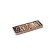 4 section tray with clear cover  11 x 3.75 x 1.25 (4 Pack)