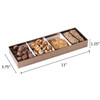 4 section tray with clear cover  11 x 3.75 x 1.25 (4 Pack)