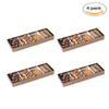 4 section tray with clear cover  11 x 3.75 x 1.25 (4 Pack)