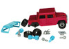 Battat Take-A-Part Toy Vehicles 4x4, Maroon