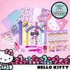 Hello Kitty All-in-One DIY Scrapbook by Horizon Group USA,Includes Over 400 Scrapbooking Essentials.Scrapbook,Sheets,Envelopes,Decorative Accessories,Stickers,Scissors,Stamps,Glue & Sequins Included