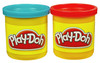 Play-Doh 2-Pack of Cans (Blue and Red)