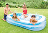 Intex Swim Center Family Inflatable Pool, 103" X 69" X 22", for Ages 6+