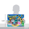 Slimygloop Mix'Ems by Horizon Group USA-Mix & Create 10 Different Gooey, Putty, Slime with Pompoms, Sequins, Confetti & 3 Mystery Collectibles, Multicolor, One Size