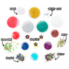 Slimygloop Mix'Ems by Horizon Group USA-Mix & Create 10 Different Gooey, Putty, Slime with Pompoms, Sequins, Confetti & 3 Mystery Collectibles, Multicolor, One Size
