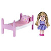 playkidiz Mini Doll Bedroom Playset: Pretend Play Mini Doll with Super Durable Bed, Mirror, and Chair for Children's Doll house or just Fun Play.