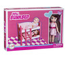 Playkidz Mini Doll Double Bed Playset: Pretend Play Mini Doll with Super Durable Double Bed for Children's Doll house or just Fun Play.