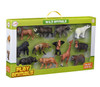 Animal Figures, Jumbo Jungle Animal Toy Set 12 Pieces, Playkidz toys Realistic Wild Vinyl Animals for Kids, Toddler, Child, Plastic Animal Party Favors Learning Forest Farm Animal Toys Playset.