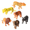 Animal Figures, Jumbo Jungle Animal Toy Set 12 Pieces, Playkidz toys Realistic Wild Vinyl Animals for Kids, Toddler, Child, Plastic Animal Party Favors Learning Forest Farm Animal Toys Playset.