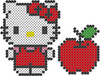 Perler Beads Hello Kitty and Red Apple Fused Beat Kit, 1001pc.