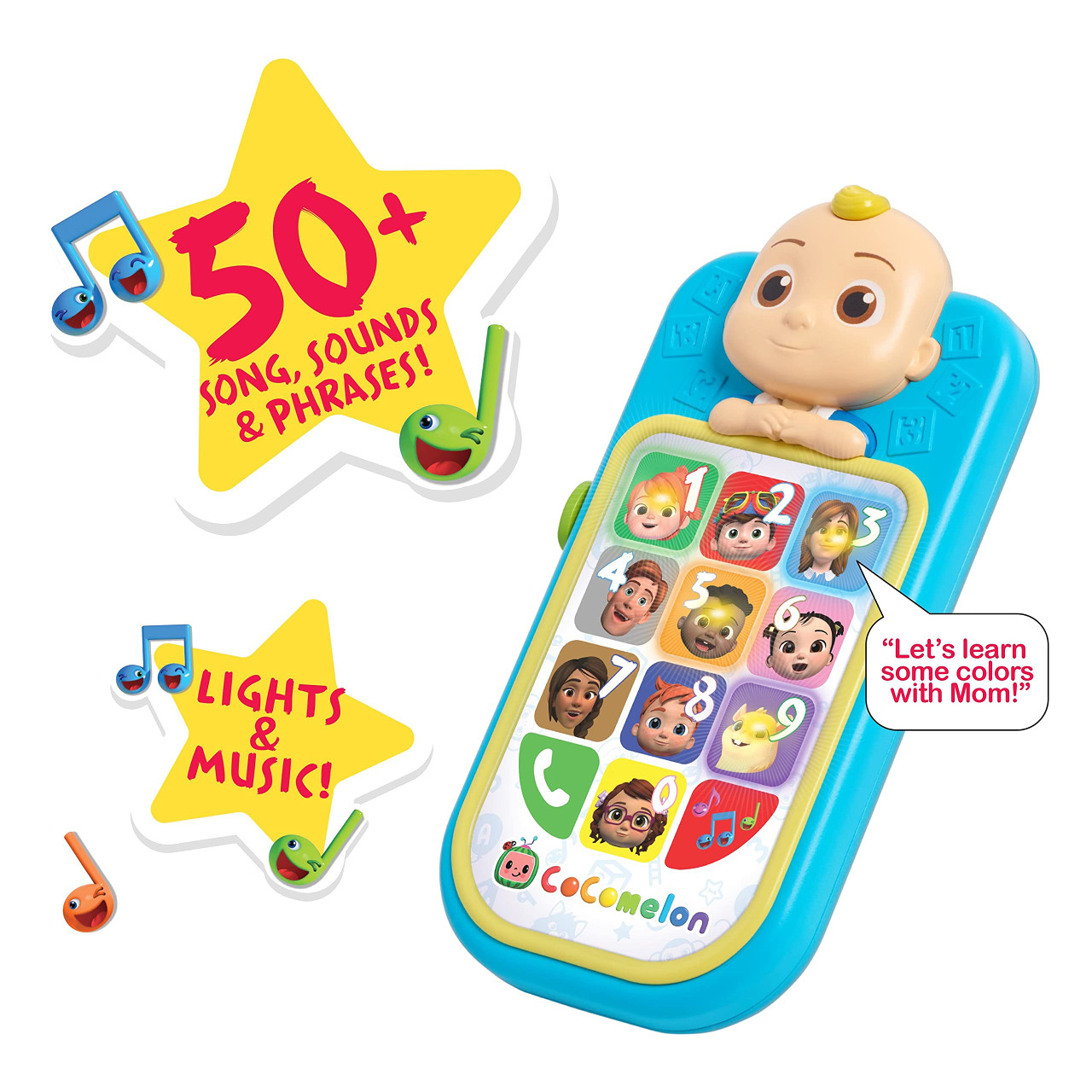 JJ’s First Learning Toy Phone for Kids with Lights, Sounds