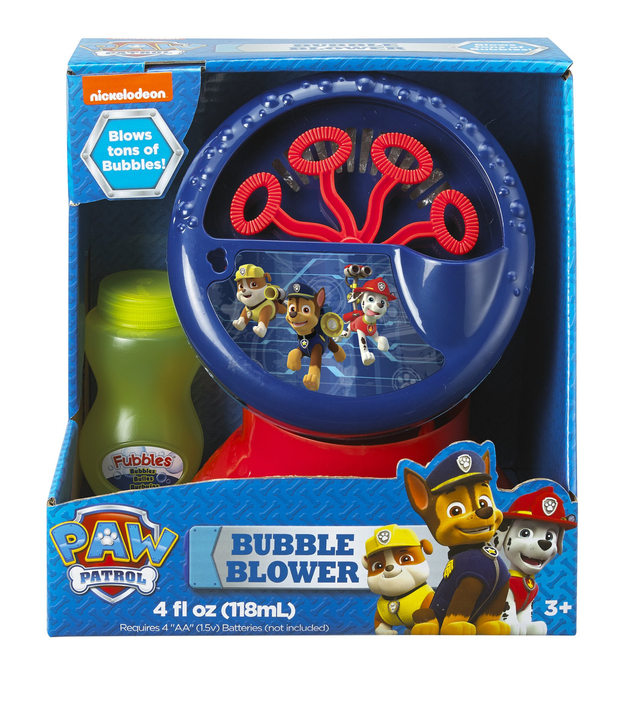 Little Kids PAW Patrol Motorized Bubble Machine (Includes 4 fl oz of
