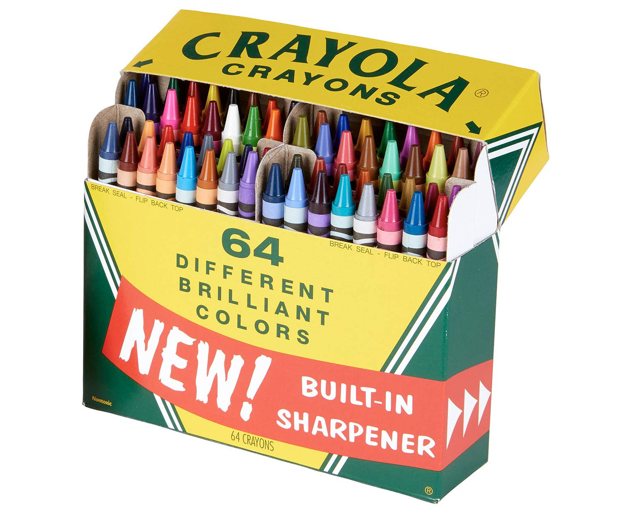 Crayola Crayon Case, 64 Count, Assorted Colors, Child