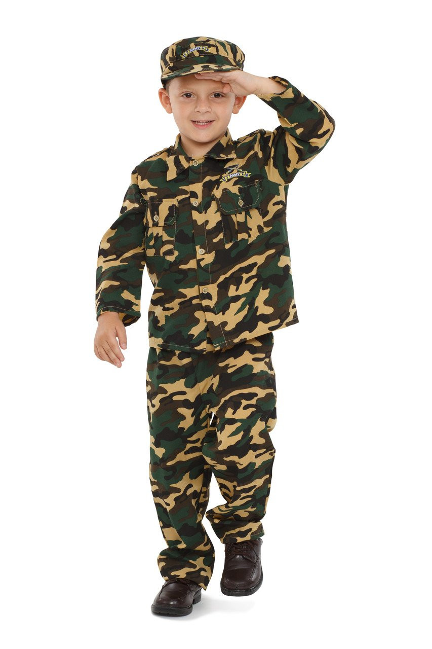 yolsun Deluxe Kids Camo Combat Soldier Army Costume
