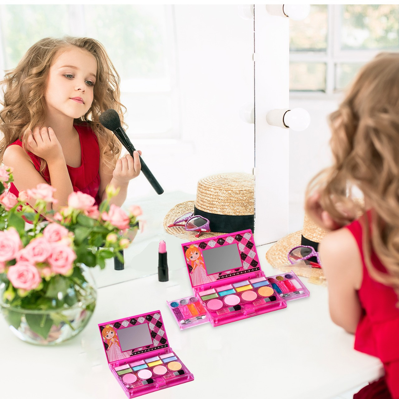 Children's Puzzle Toy Princess Makeup Coloring Set Girls' Dress-up