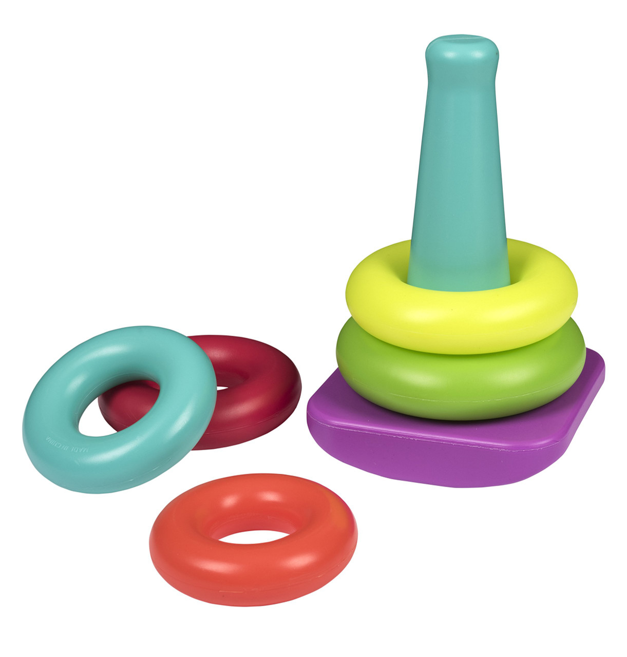 Buy Best Rainbow Stacking Rings Toy For Toddler - 7 Rings