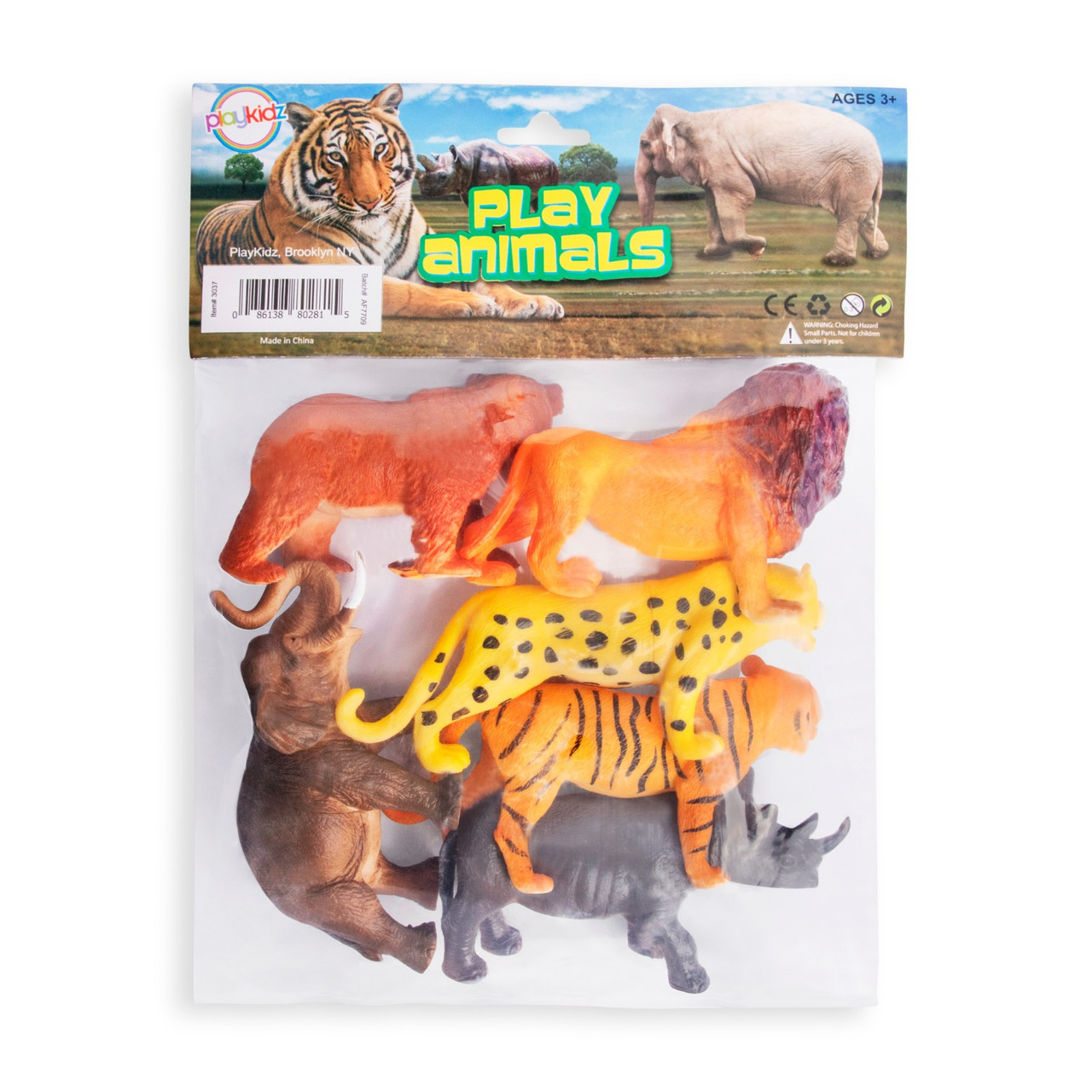 large plastic safari animals