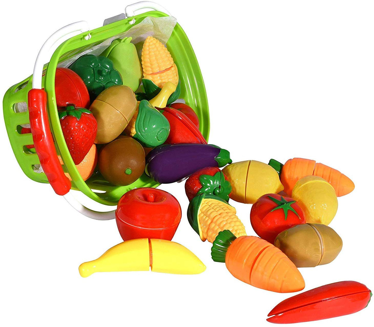 Fruit Cutting Set Children's Play House Toy Kitchen Vegetable Baby Can Cut  Vegetables Boys and Girls Cutting Toys Gift