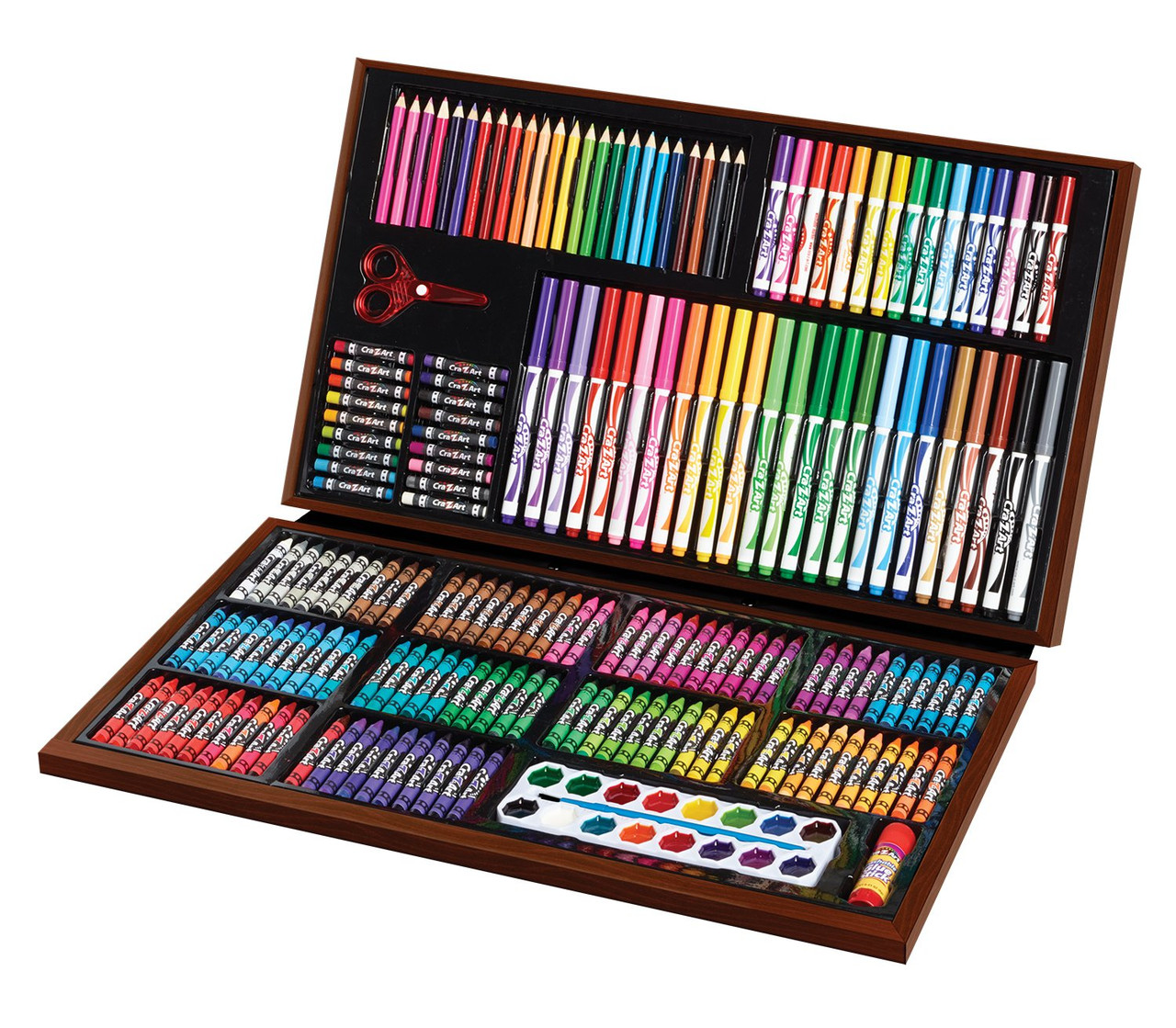 Cra-Z-Art 200 Piece Art Set Corrugated Wood Look Toy - Toys 4 U