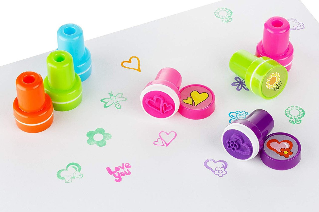 DIY Self ink Stamps with Different Characters - Kid Loves Toys